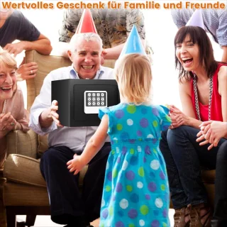 Kluis voor thuis met vuurvast waterdichte portemonnee- en diefstalveilige elektronische kluis - sleutel en digitaal - kinderwandkluis - meubelkluis - contant geld - medicijnen - sieraden Kluis brandwerend