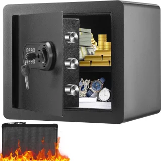 35 kubieke meter meubelkluis met vuurvaste portemonnee - wachtwoord en sleutel - digitale thuissluis - uitneembare plank - binnenkast wandkluis voor contant geld - sieraden - documenten Kluis brandwerend