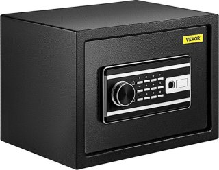 Bolture Kluis Brandwerend met Sleutel - Kluisje met Cijferslot - Vingerafdruk - Elektronisch - 35 x 30 x 40 cm - Zwart review