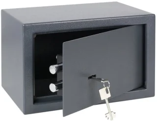 SNJY® Kluis Brandwerend - Kluis met Sleutel - Documentenkluis - 310 x 200 x 200 mm - Antraciet