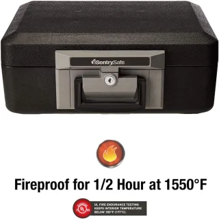 Brandwerende kluis met sleutelslot - beveiliging - 1 stuk - 0,25 m³