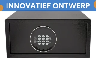 Kluis - Met Cijferslot - Brandwerend - Voor Thuis, Slaapkamer en Kantoor - 30L Beveiligingsbox - Zwart