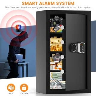 Grote Home Safe 5.0 Cuft - Brandwerende en Waterdichte Digitale Kluis met Elektronische Toetsenbord