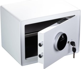 Wat vinden we goed aan de DailySupplies® Kluis met Vingerafdruk - Brandwerend - Safe met Noodsleutel - Wit