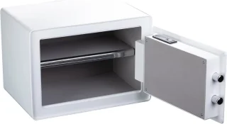 DailySupplies® Kluis met Vingerafdruk - Brandwerend - Safe met Noodsleutel - Wit