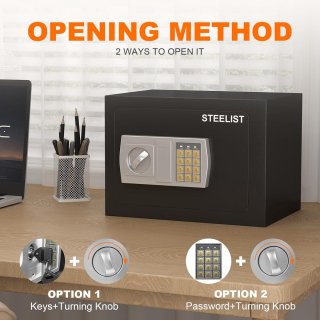 Wat vinden we goed aan de Vuurvaste Kleine Kluis met Brandwerende Zak en Digitale Toegangsopties - Compacte Wandgemonteerde Kluis voor Waardevolle Spullen