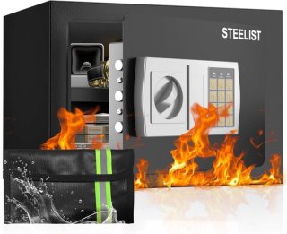 Vuurvaste Kleine Kluis met Brandwerende Zak en Digitale Toegangsopties - Compacte Wandgemonteerde Kluis voor Waardevolle Spullen review