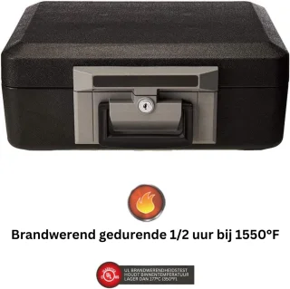 ApexArte Kluis Vingerafdruk Brandwerend Zwart