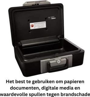 ApexArte Kluis Vingerafdruk Brandwerend Zwart
