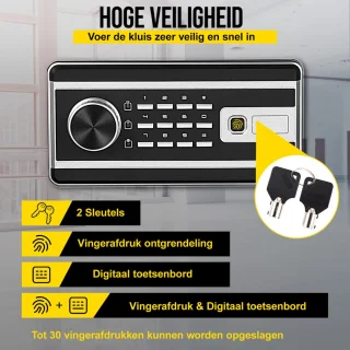 Bolture Elektronische Kluis Zwart