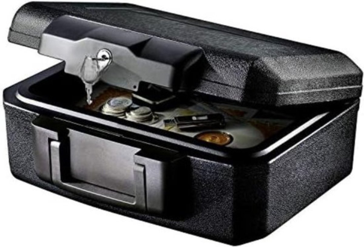 De Brandwerend Geldkistje met Cijferslot Compact in één oogopslag
