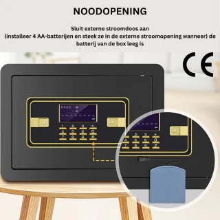 Brandwerende Digitale Kluis met Toetsenbord - Merknaam