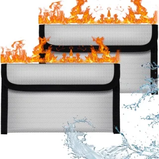Brandwerende documententas 2 stuks
