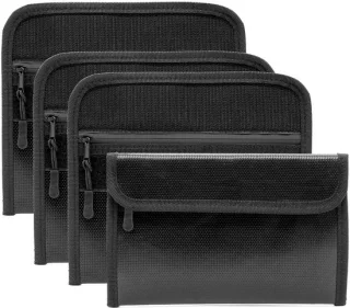 Brandwerende documententas - 4 stuks - 20,5x12 cm