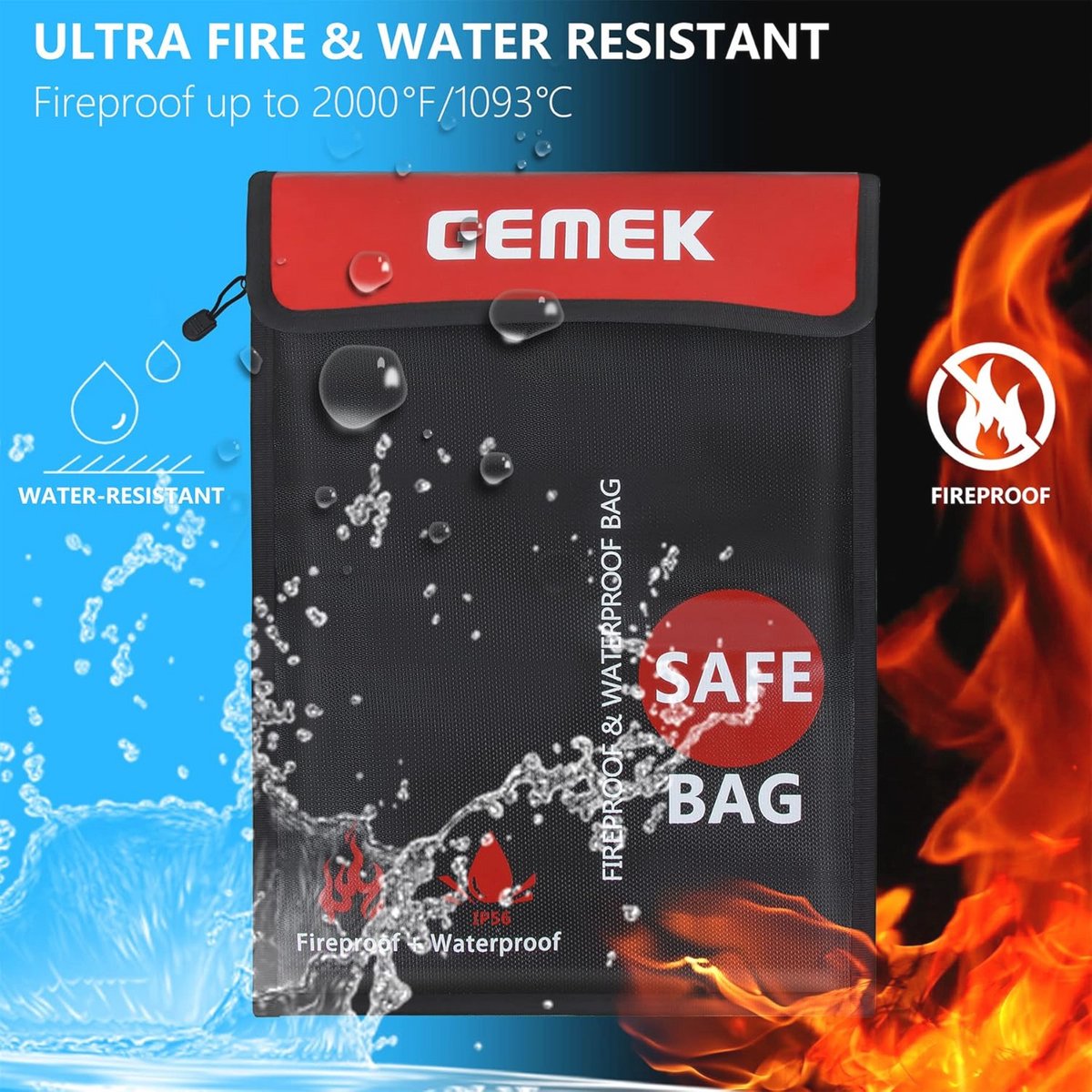 Wat vinden we goed aan de Brandwerende Documententas Set Zwart