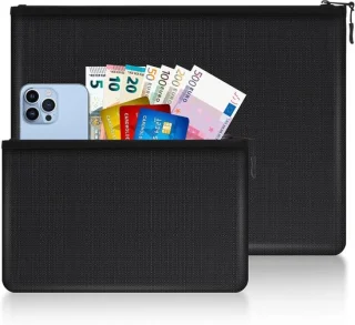 Brandwerende documententas zwart 15 x 11 inch