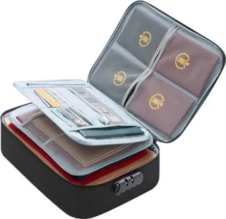 Brandwerende doos met combinatieslot