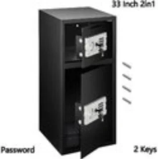 Brandwerende Elektronische Kluis 75x35x35 cm Zwart