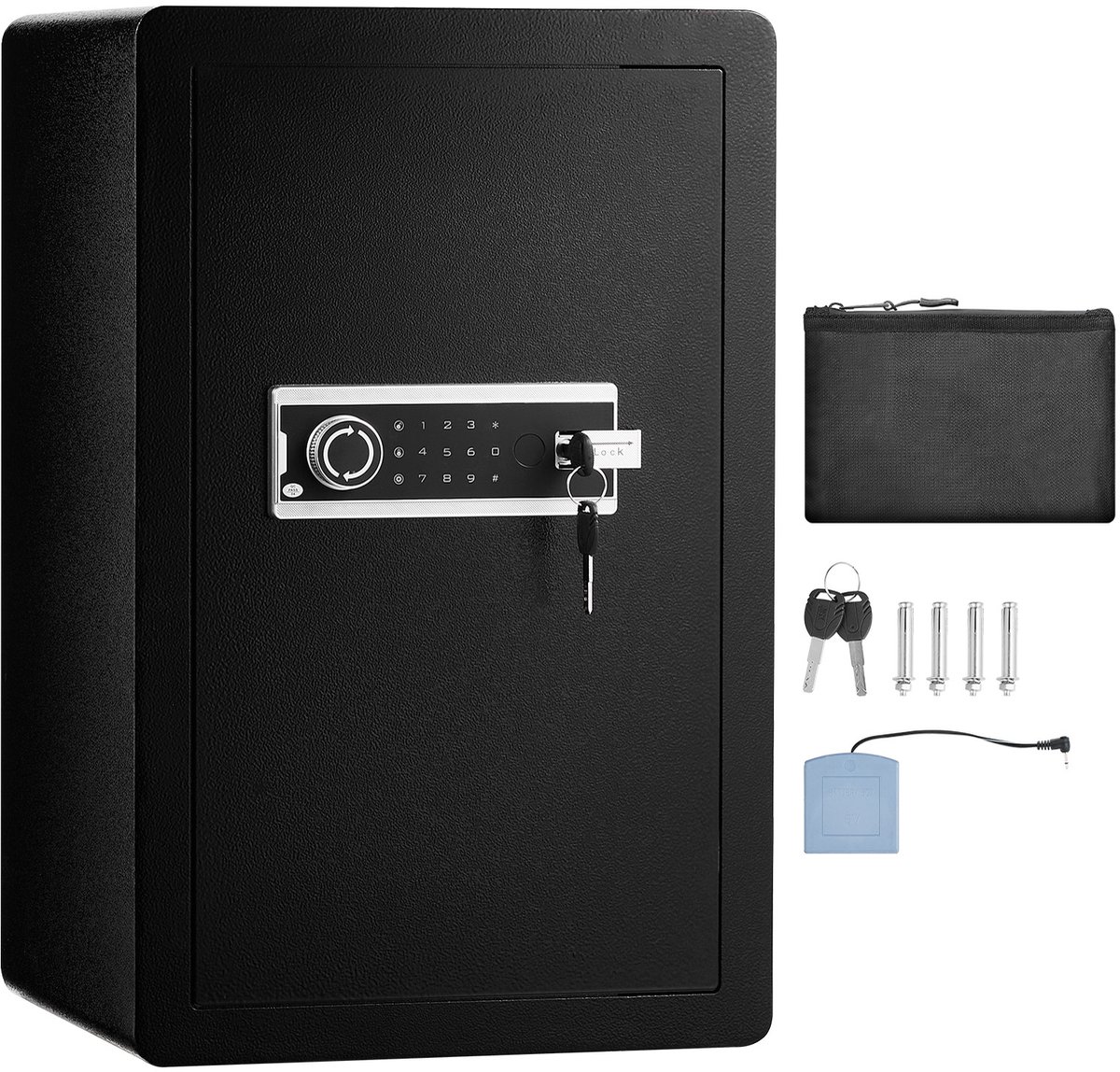 De Brandwerende Kluis 4.0 Kubieke Voet met Sleutelslot en Wachtwoord in één oogopslag