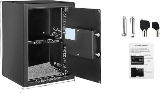 Brandwerende Kluis met Sleutel en Cijferslot review