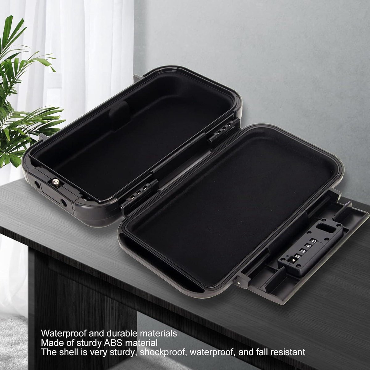 Wat vinden we goed aan de Brandwerende Mini Draagkluis met 4-cijferig Wachtwoord