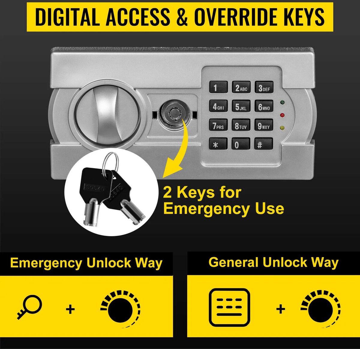 Wat vinden we goed aan de Brandwerende Sleutelkluis Dubbele Deur 37x37x78 cm Zwart