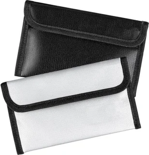 Brandwerende tas voor geld en documenten 20x12 cm