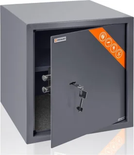Brihard Business 40x38x38cm Kluis met Sleutel Grijs