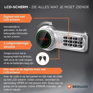 Wat vinden we goed aan de Brihard Business XXL Kantoorkluis