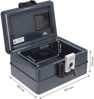 Wat vinden we goed aan de Brihard Portable Fire Chest 2030 XL - Kluis A4 - Zwart - 13FIRE2030K