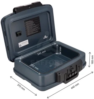 Wat vinden we goed aan de Brihard Portable Fire Chest 2125N - Documentenbox