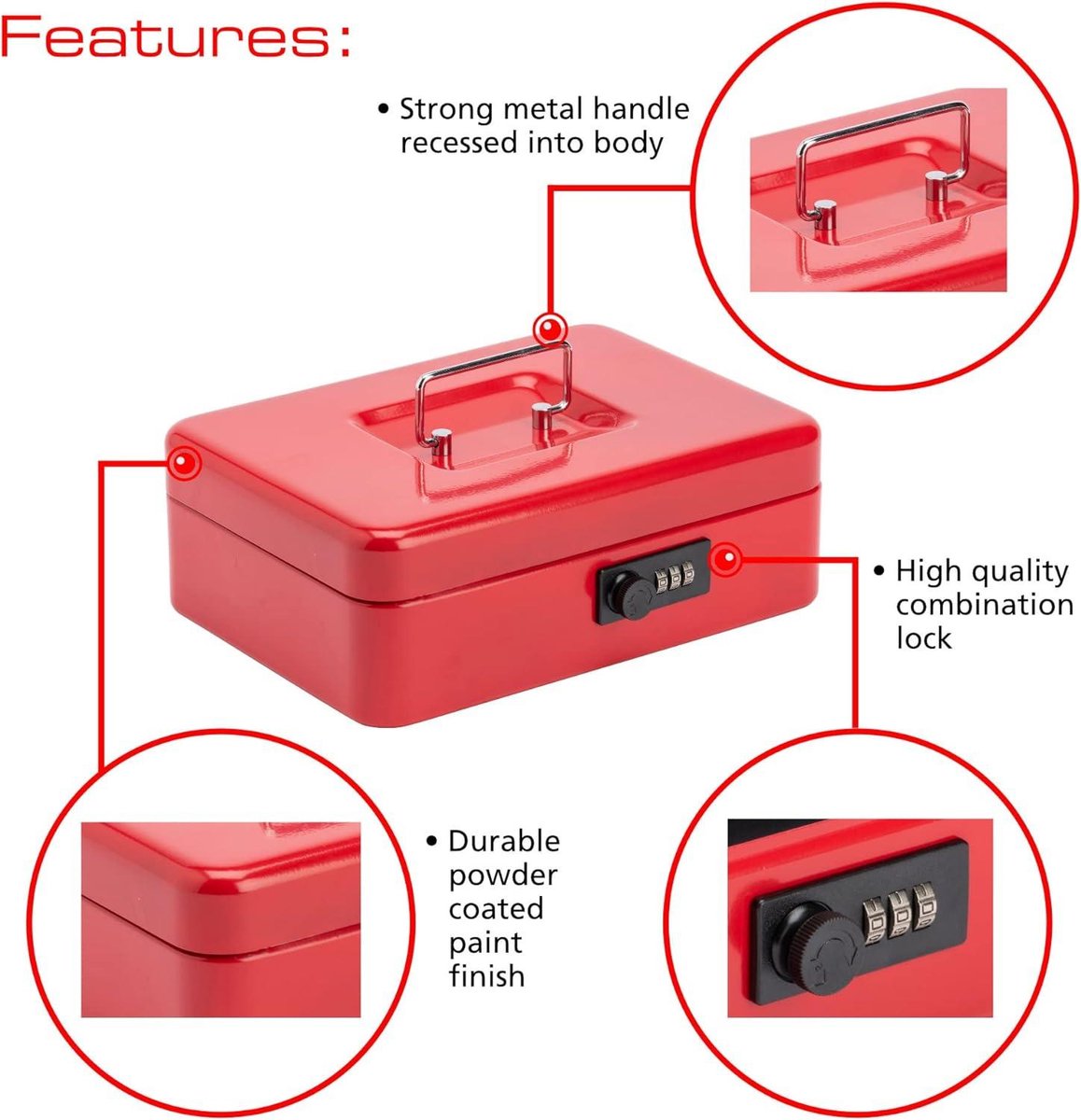 Wat vinden we goed aan de CB03CR Handkassa met cijferslot 254 cm brandwerend
