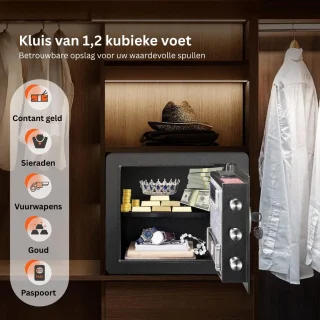 CLGP® Brandwerend Geldkistje 34L met Sleutel