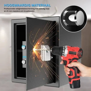 CLVP® Vingerafdrukkluis Brandwerend Zwart