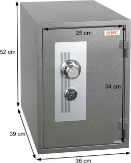 Cosmo Casa Brandwerende Kluis 52x36x39cm Wit