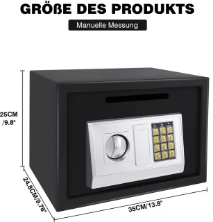 CS® Brandwerende Kluis XL 35x25x25 met Cijferslot en Sleutel