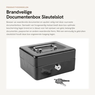 Dailygoods documentbox met sleutel