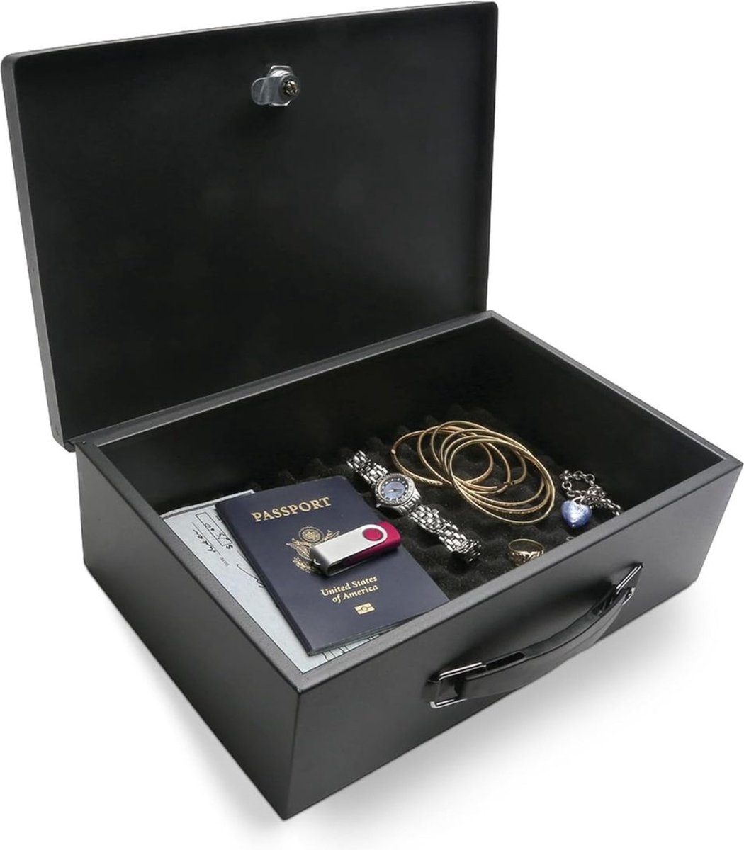 De Dailysuppliess Kluis Vingerafdruk 30x20x10cm Zwart in één oogopslag