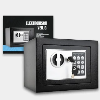 De DnA® Kluis 17x17x23 cm Zwart in één oogopslag