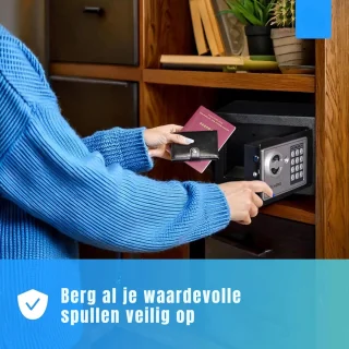 Wat vinden we goed aan de DnA® Kluis met cijferslot - Zwart - 17x17x17 cm