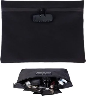 Documenten- en geldtas, zwart review