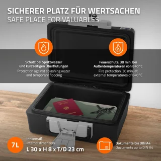 Documentenbox DIN A4 7L 39x33x16 cm