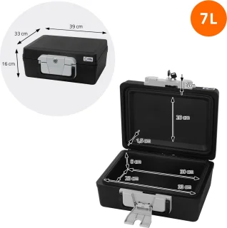 Documentenbox DIN A4 7L 39x33x16 cm
