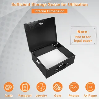Documentenbox met sleutelslot