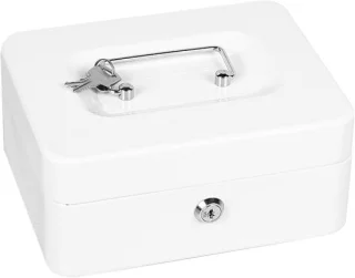 Documentenbox Sleutel 25x20x9 cm Wit