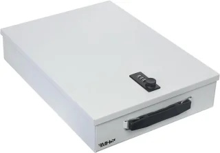 Documentencassette met cijferslot DIN A4 lichtgrijs review