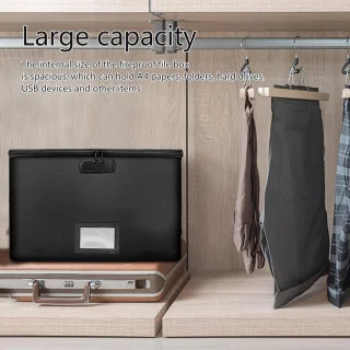 Wat vinden we goed aan de Documentenkluis Combinatieslot 39x30x25 cm Zwart