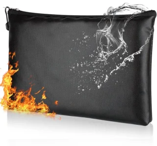 Documententas brandwerend waterdicht met rits voor A5-documenten en geld - 29 x 20 cm