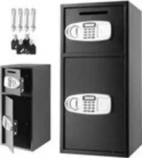 Dubbele Elektrische Kluis Zwart 25 KG
