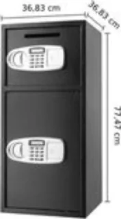 Dubbele Elektrische Kluis Zwart 25 KG